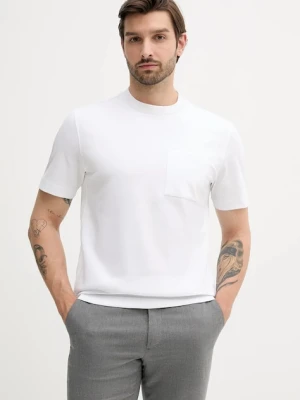 BOSS t-shirt męski kolor biały gładki 50543405