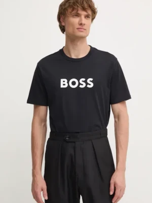 BOSS t-shirt męski kolor czarny z nadrukiem 50505674