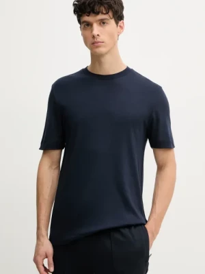 BOSS t-shirt męski kolor granatowy gładki 50536636