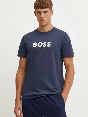 BOSS t-shirt męski kolor granatowy z nadrukiem 50505674