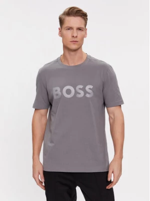 Boss T-Shirt Mirror 1 50506363 Szary Regular Fit