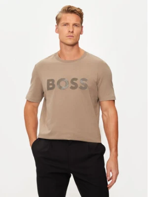 BOSS T-Shirt Mirror 2 50525087 Beżowy Regular Fit