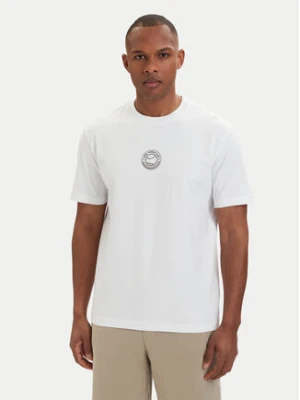 BOSS T-Shirt Open 50560293 Biały Relaxed Fit