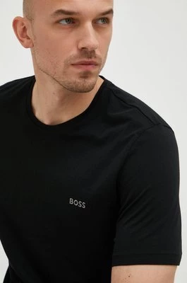 BOSS t-shirt piżamowy 50469550 męski kolor czarny z aplikacją