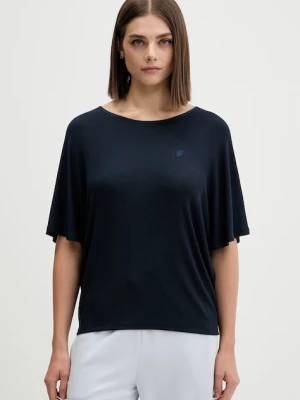 BOSS T-shirt piżamowy damski z modalem SHINY RIB_Top