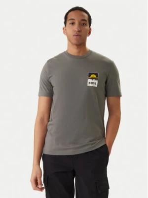 BOSS T-Shirt Plain 50556023 Szary Regular Fit