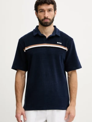 BOSS t-shirt plażowy męski granatowy