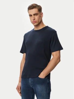 BOSS T-Shirt Rn 2P Rib 50563886 Niebieski Slim Fit