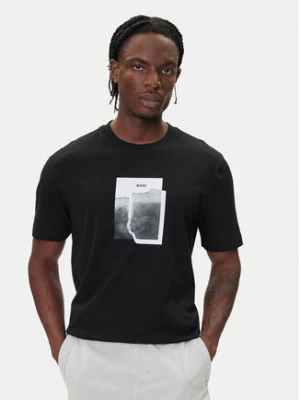 BOSS T-Shirt Te_Brokenice 50554640 Czarny Regular Fit