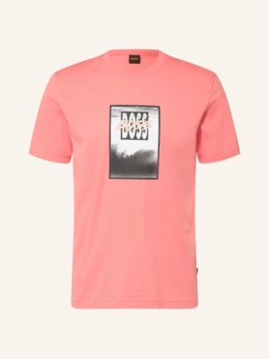Boss T-Shirt Te_Dj rosa JASNOCZERWONY