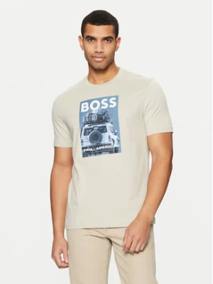 BOSS T-Shirt Te_Mextour 50535079 Beżowy Regular Fit