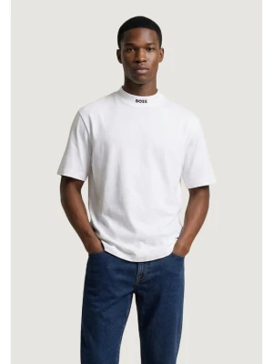 BOSS T-Shirt Tee Collar 50562120 Biały Relaxed Fit