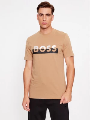 Boss T-Shirt Tiburt 421 50499584 Beżowy Regular Fit