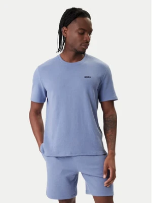 BOSS T-Shirt Waffle 50535891 Błękitny Regular Fit