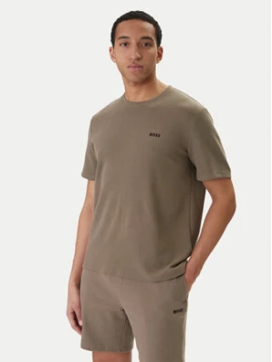 BOSS T-Shirt Waffle 50535891 Brązowy Regular Fit