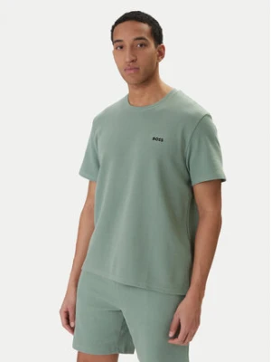 BOSS T-Shirt Waffle 50535891 Zielony Regular Fit