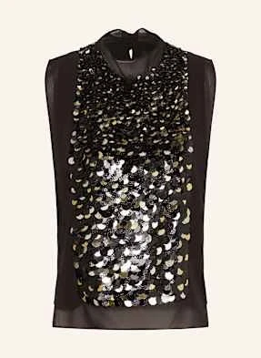 Boss Top Baliette Z Cekinami schwarz