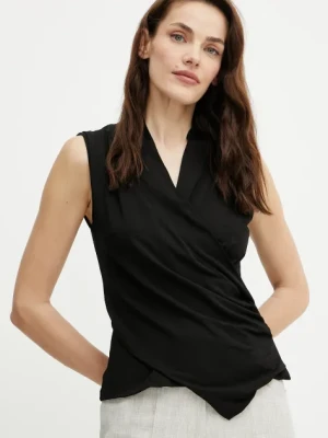 BOSS top damska kolor czarny gładka 50537768
