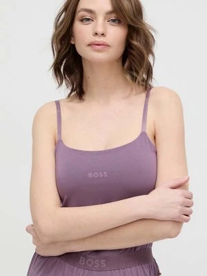 BOSS top damski kolor fioletowy 50515601