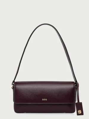 BOSS torebka bagietka damska z imitacji skóry Sandy Sh. Bag bordowy