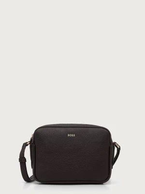 BOSS torebka crossbody damska skórzana Lenah Crossbody brązowy