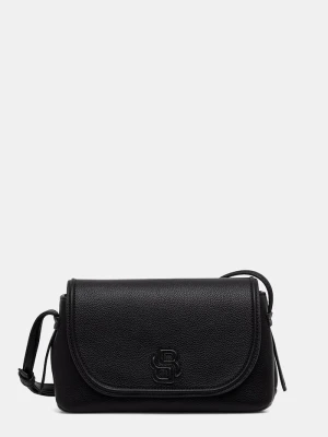 BOSS torebka crossbody damska z imitacji skóry Anett Flap Crossbody czarny