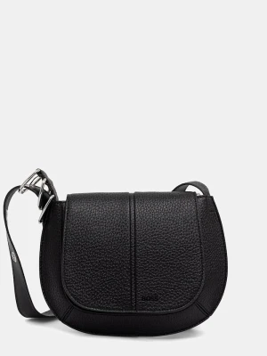 BOSS torebka crossbody damska z imitacji skóry CLARICE SADDLE czarny