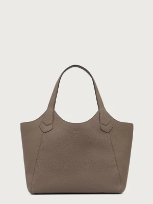 BOSS torebka damska skórzana Lenah New Tote szary
