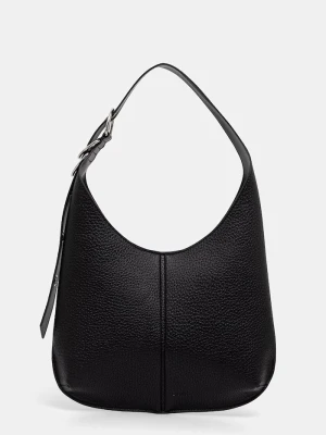 BOSS torebka hobo damska z imitacji skóry CLARICE HOBO czarny