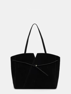 BOSS torebka shopper damska zamszowa BOSS REVERS TOTE S
