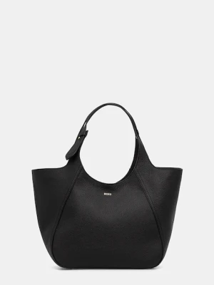 BOSS torebka skórzana kolor czarny 50552117