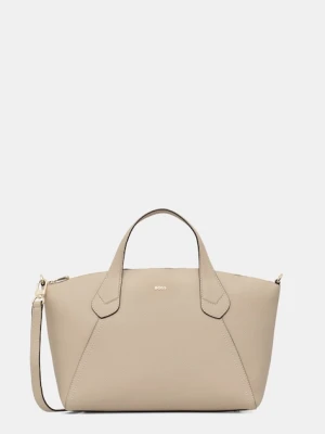 BOSS torebka tote damska z imitacji skóry Lenah Zip Tote M