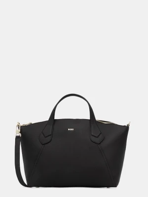 BOSS torebka tote damska z imitacji skóry Lenah Zip Tote M