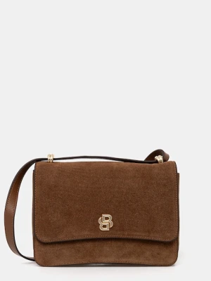 BOSS torebka zamszowa BOSS BEYOND Crossb S