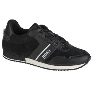 BOSS Trainers J29262-09B, Dla chłopca, Czarne, buty sneakers, skóra licowa, rozmiar: 29