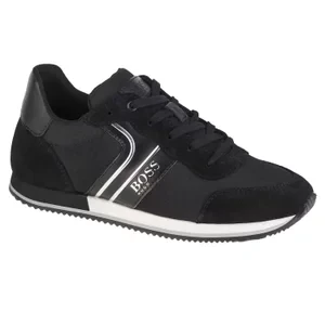 BOSS Trainers J29282-09B, Dla chłopca, Czarne, buty sneakers, tkanina, rozmiar: 33