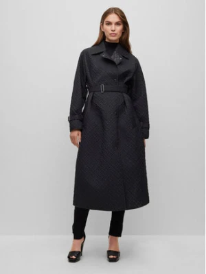 Boss Trencz Pelkate 50494220 Czarny Regular Fit