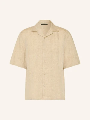 Boss Wzorzysta Koszula Cesar Comfort Fit Z Lnu beige