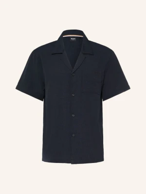 Boss Wzorzysta Koszula Comfort Fit schwarz GRANATOWY