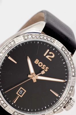 BOSS zegarek damski kolor czarny