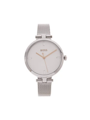 BOSS Zegarek Majesty 1502653 Srebrny