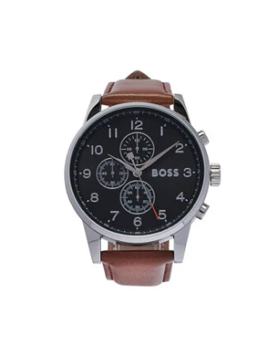 Boss Zegarek Navigator 1513812 Brązowy
