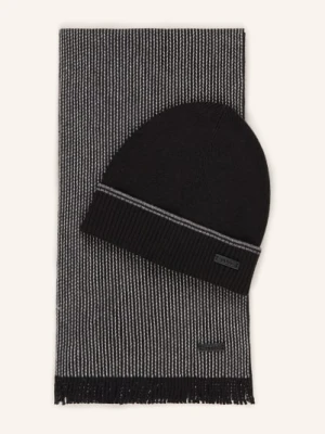 Boss Zestaw: Czapka I Szalik schwarz