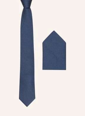 Boss Zestaw: Krawat I Poszetka blau