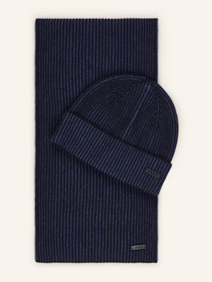 Boss Zestaw: Szalik I Czapka Ercole Z Pudełkiem Prezentowym blau