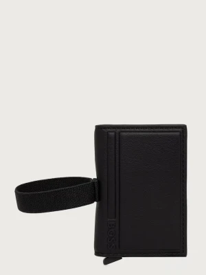 BOSS zestaw z etui męski z imitacji skóry GB_Secrid&TracerTag czarny