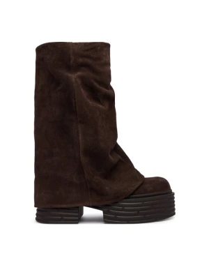Botki AGL Lowboot Fergus D783508PGK Zielony ciemny