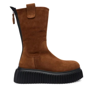 Botki AGL Milagros D751503PGKI014C489 Brązowy