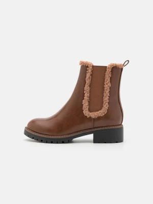 Botki Anna Field Wide Fit By Zalando brązowy