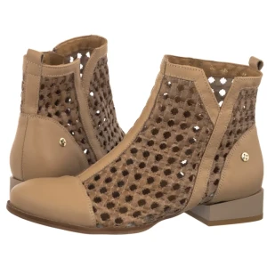 Botki Beżowe 06397-29/00-1 (MA1473-a) Maciejka